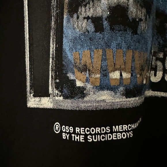 G59 Records Unisex Adult's Short-Sleeved Jewel Case Tee MP7 Black M NWOT, Rare - Picture 5 of 12